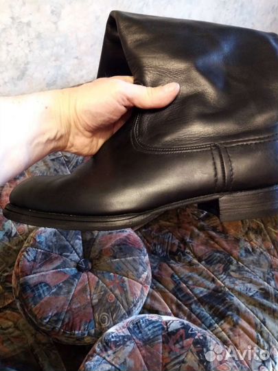 Сапоги офицерские хромовые 41размера кожаные