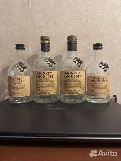 Бутылки от виски Monkey Shoulder
