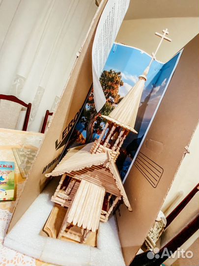 К пасхе Церковь деревянная подарок