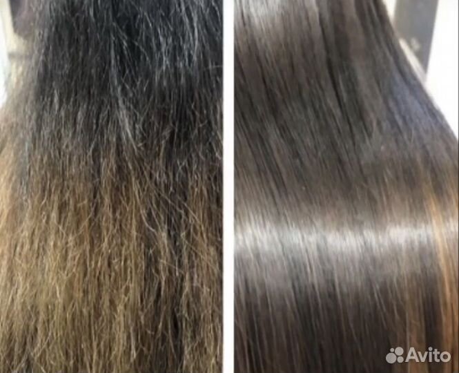 Кератиновое выпрямление и наращивание волос