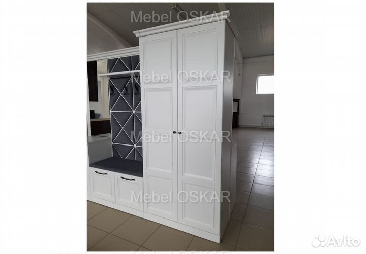 Прихожая белая Каталея 135см