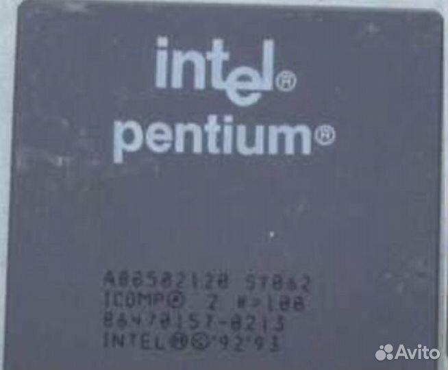 Винтажный процессор Intel