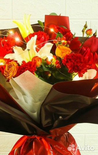 Гирлянда нить на батарейках