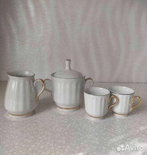 Кофейный сервиз фарфор, бутыль СССР