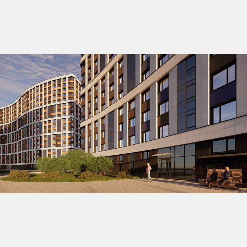 2-к. квартира, 45,3 м², 6/18 эт.