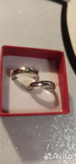 Новые серьги-пусеты, парные кольца