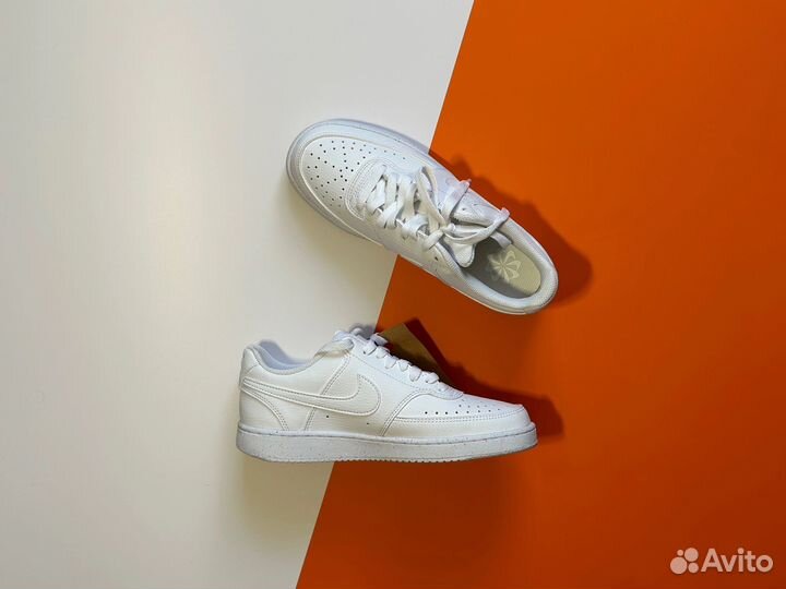 Nike court vision low white