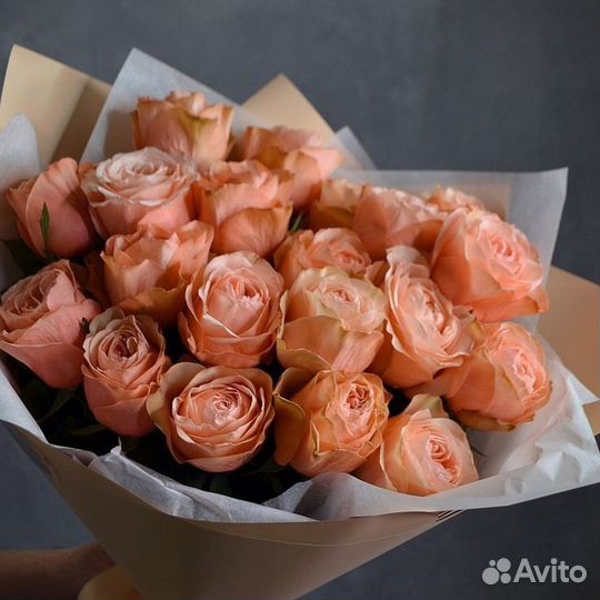 Букеты с пионовидной розой Кахала