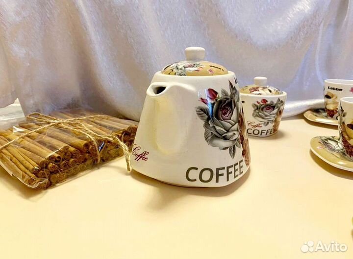 Чайный сервиз Сoffee Latte Cappuccino 15 предметов