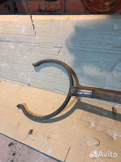 Ухват из нержавейки для чугунка