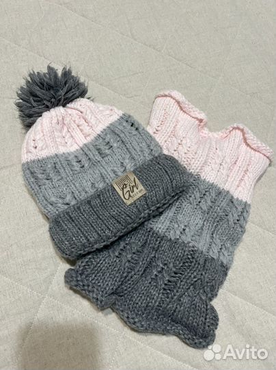 Комплект шапка и снуд на 5/7 лет