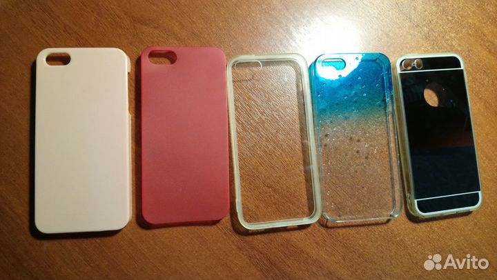 Задние панели, защитные стёкла на iPhone 5 и др