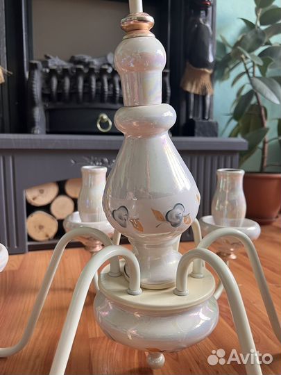 Люстра винтаж, фарфор, СССР, ретро