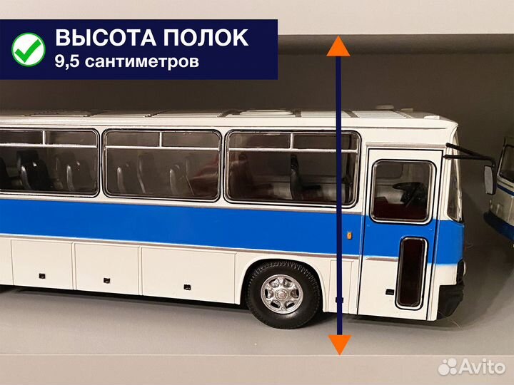 1/43 стеллаж на 30 моделей с подсветкой