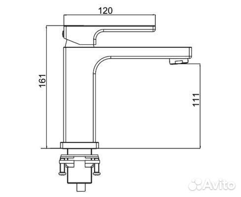 Смеситель для раковины gappo G1017-9