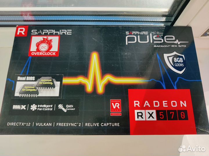 Видеокарта Sapphire Pulse Rx570 8gb