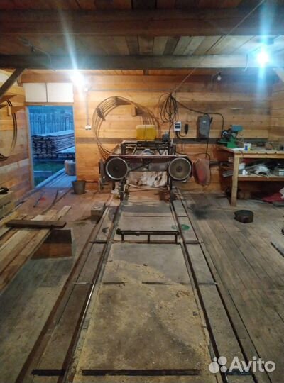 Ленточная пилорама кедр