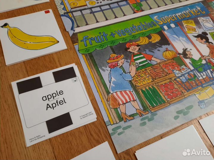 Магнитный плакат для изучения иностранных языков