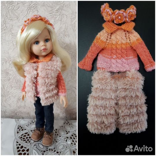 Вязанная одежда для кукол Паола Рейна
