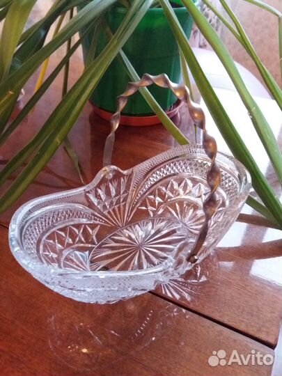 Хрусталь ваза для конфет, колокол