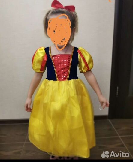 Костюм белоснежки 110- 116 р
