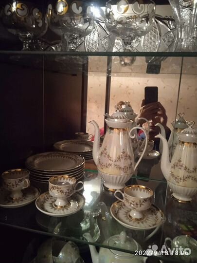 Кофейный сервиз фарфоровый на 6 персон