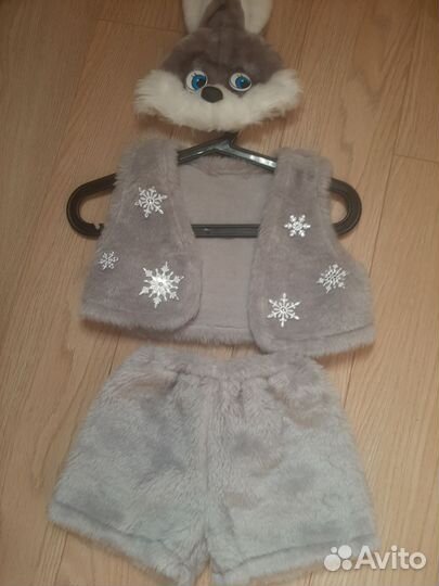Новогодний костюм, карнавальный костюм зайчик 110