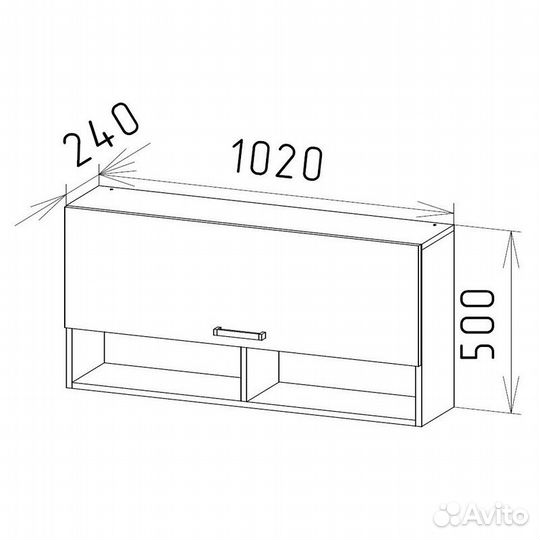 Полка навесная 