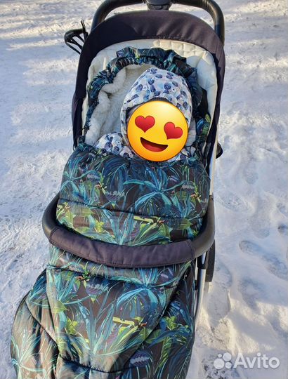 Зимний конверт в коляску