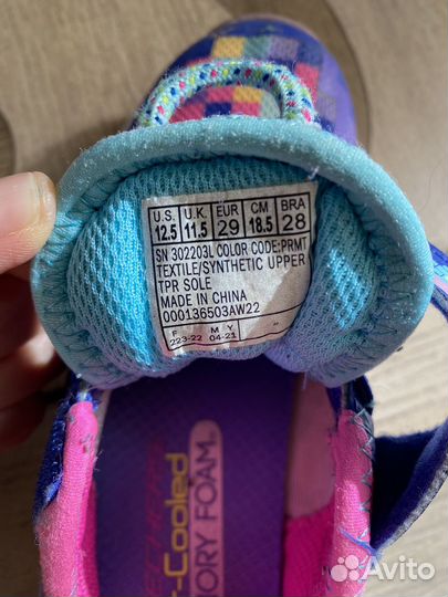 Кроссовки sketchers для девочки