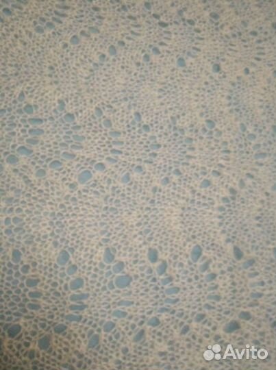 Шарф и перчатки пух ручная вязка