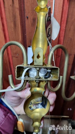 Бра Польша 1982г. Латунь новое