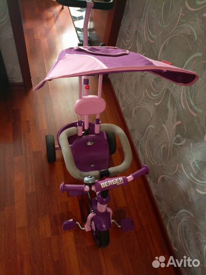 Велосипед с родительской ручкой