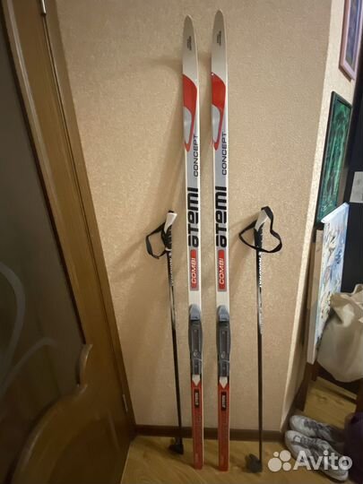 Лыжи 168 и лыжные ботинки