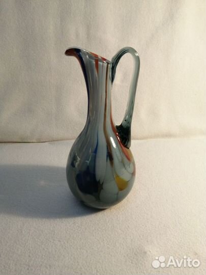 Цветное стекло СССР Кувшин