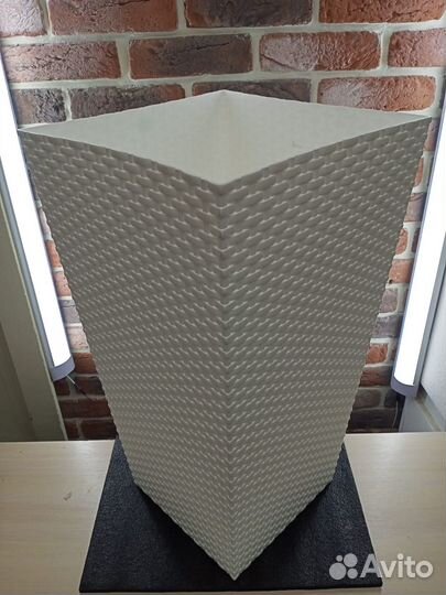 Кашпо Альтернатива напольное со вставкой Ротанг, 4