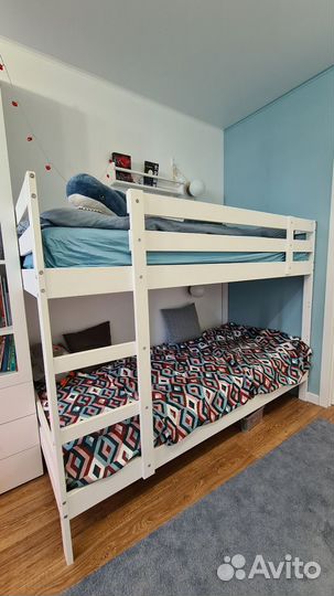 Кровать двухьярусная Икея Мидал