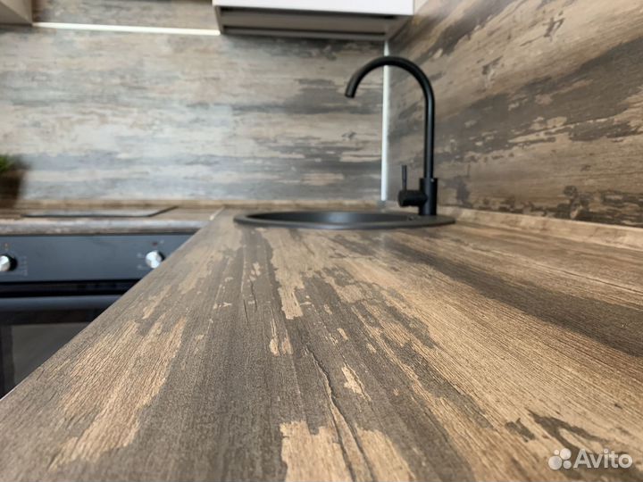 Кухня в студию с барной стойкой ксп:34434