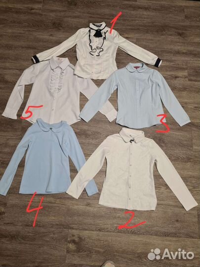 Школьные блузки р-р 134-140