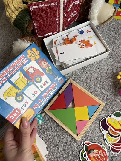 Игры с липучками, карточки, игры для моторики