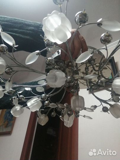 Люстра потолочная бу