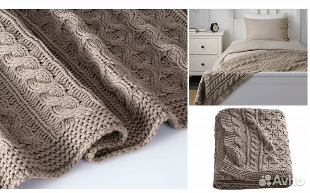 Вивианна Плед, вязаный из икеа