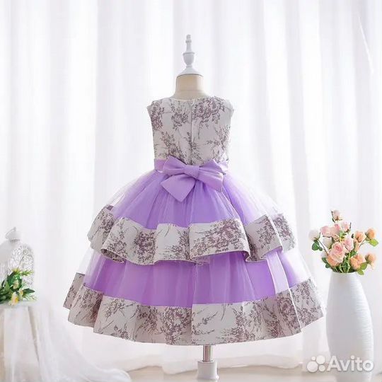 Нарядное платье 3 в 1 для девочки 110-140