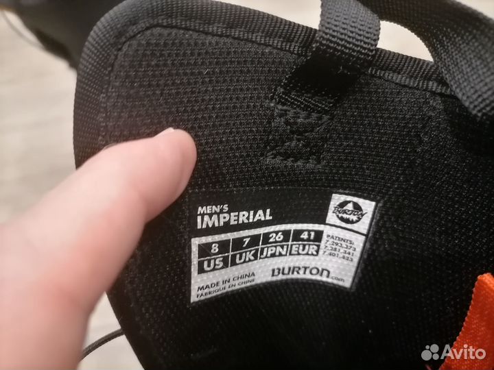 Ботинки для сноуборда burton Imperial Black