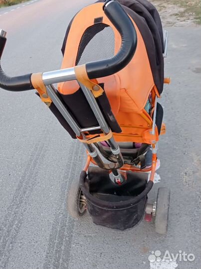 Велосипед коляска с ручкой