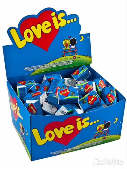 Жевательная резинка Love is ассорти вкусов