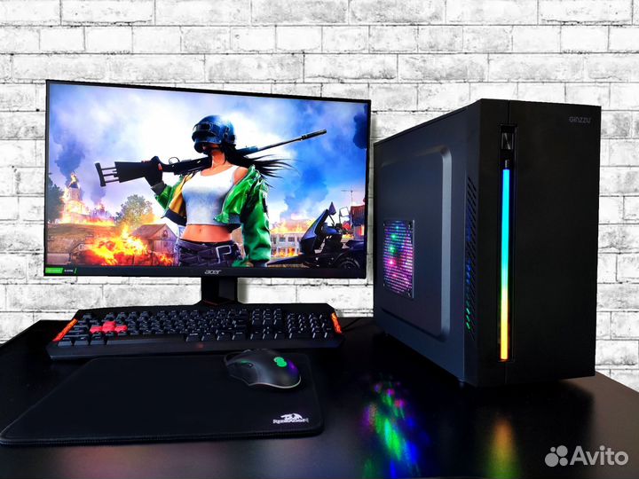 Игровой пк intel 8 ядер/Rx580 8gb/16 Gb /SSD