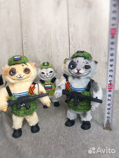 Собаки вояки. Игрушка в смешанной технике