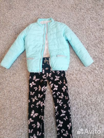 Курточка 116-122 + брюки Н&М, вельвет