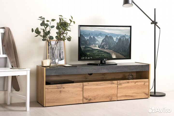 Тумба под телевизор в стиле Эко